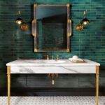 10 baños verdes con magníficos diseños de interiores